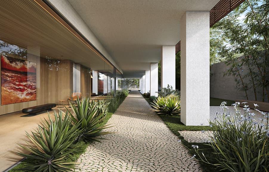 Circulações e halls